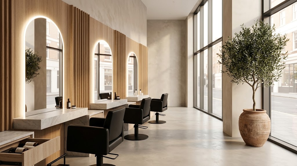 Haven & Hue Salon Interior