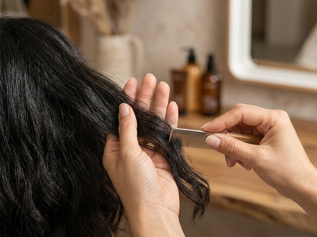 Hair texture consultation and health inspection
